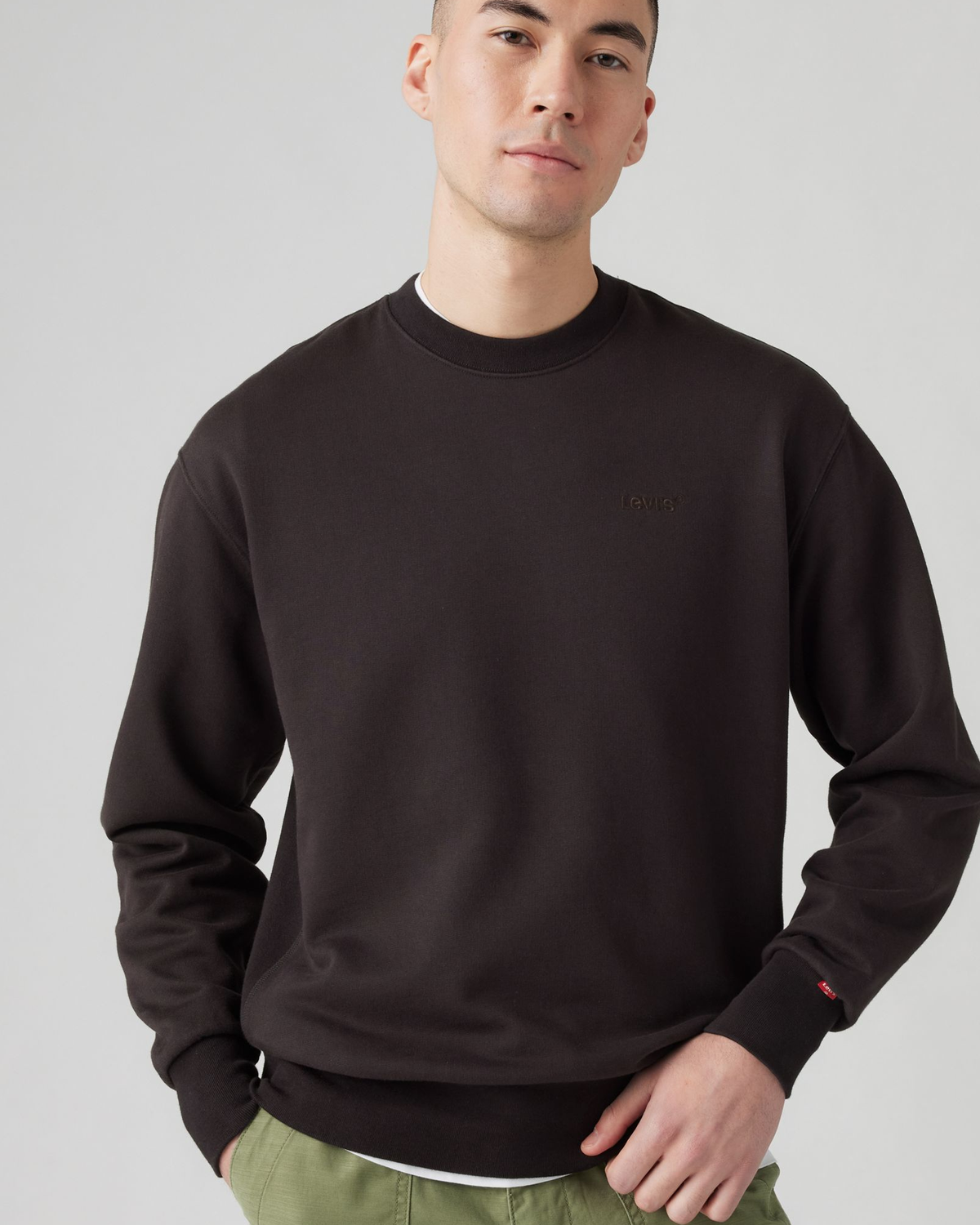 Levi's® Authentic Crew Sweat - Black Agate GD | Levi's® Sweaters & Knitwear | JEANSTORE