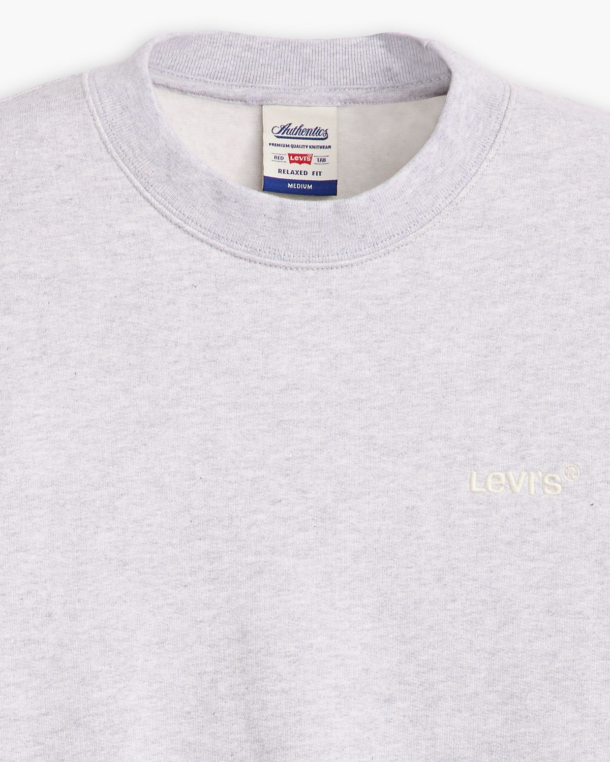 Levi's® Authentic Crew Sweat - Light Grey Heather | Levi's® Sweaters & Knitwear | JEANSTORE