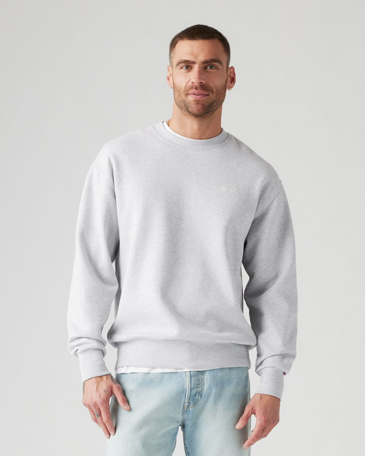 Levi's® Authentic Crew Sweat - Light Grey Heather | Levi's® Sweaters & Knitwear | JEANSTORE