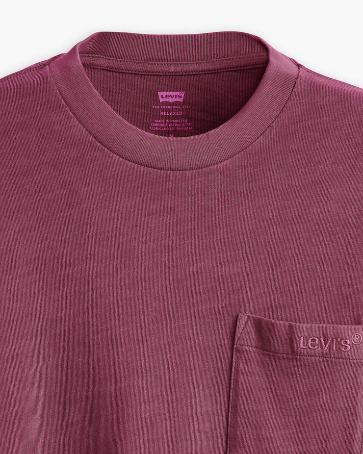 Levi's® L/S Authentic Pocket Tee - Garment Dyed Fig | Levi's® T Shirts | JEANSTORE