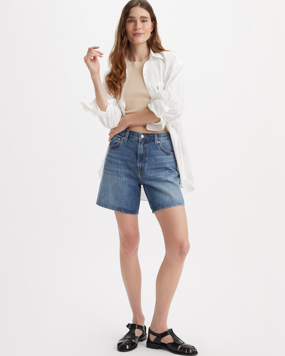 Levi's® Womens High Baggy Shorts - Worn Memory | Levi's® Shorts | JEANSTORE
