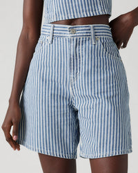 Levi's® Womens High Baggy Shorts - Mischa Stripe Denim | Levi's® Shorts | JEANSTORE
