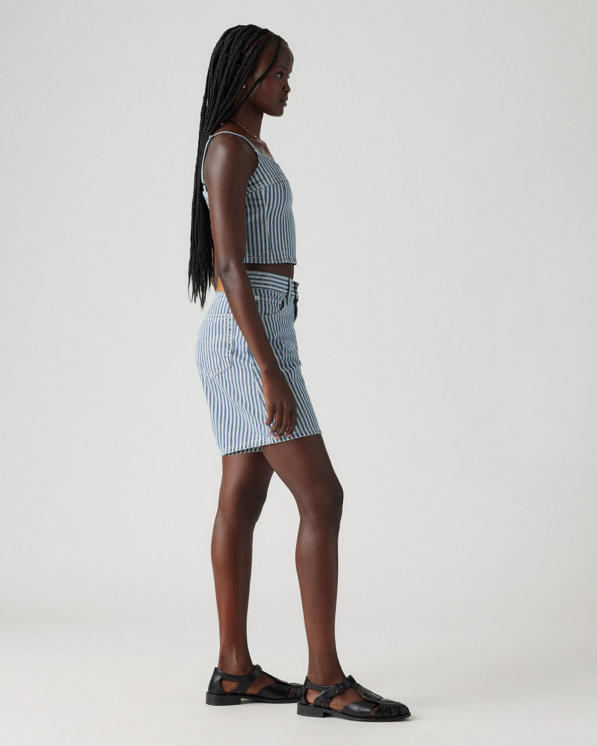 Levi's® Womens High Baggy Shorts - Mischa Stripe Denim | Levi's® Shorts | JEANSTORE