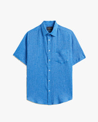 Portuguese Flannel S/S Aaron Shirt - Blue