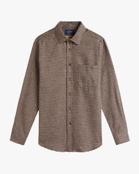 Portuguese Flannel Abstract Pied Poule Shirt - Navy | Portuguese Flannel Shirts | Jeanstore