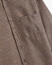 Portuguese Flannel Abstract Pied Poule Shirt - Navy | Portuguese Flannel Shirts | Jeanstore