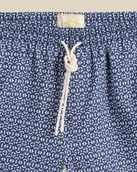 Portuguese Flannel Abstract Tile Shorts - Blue