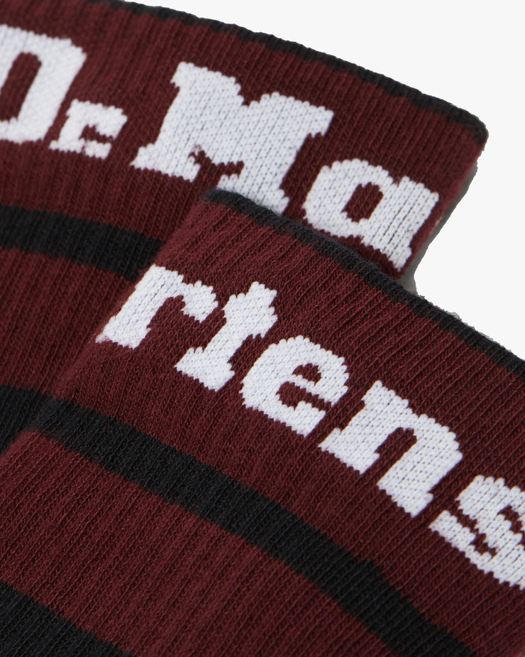 Dr Martens Athletic Logo Organic Cotton Blend Socks - Black / Cherry Red | Dr Martens Socks | JEANSTORE