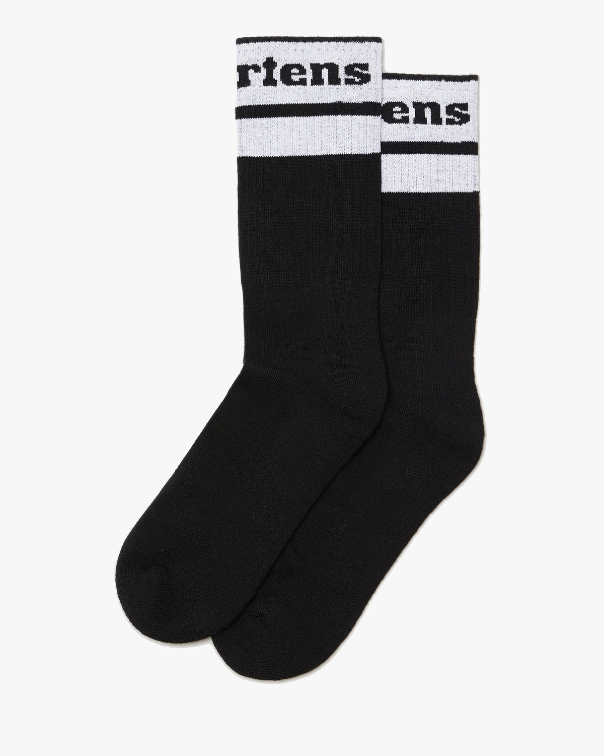 Dr Martens Athletic Logo Organic Cotton Blend Socks - Black / White | Dr Martens Socks | JEANSTORE