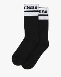 Dr Martens Athletic Logo Organic Cotton Blend Socks - Black / White | Dr Martens Socks | JEANSTORE