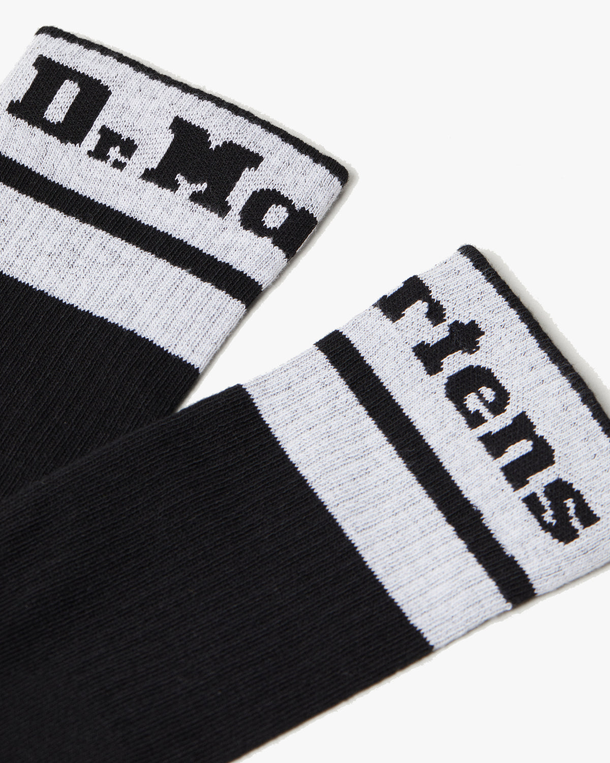 Dr Martens Athletic Logo Organic Cotton Blend Socks - Black / White | Dr Martens Socks | JEANSTORE