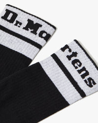 Dr Martens Athletic Logo Organic Cotton Blend Socks - Black / White | Dr Martens Socks | JEANSTORE