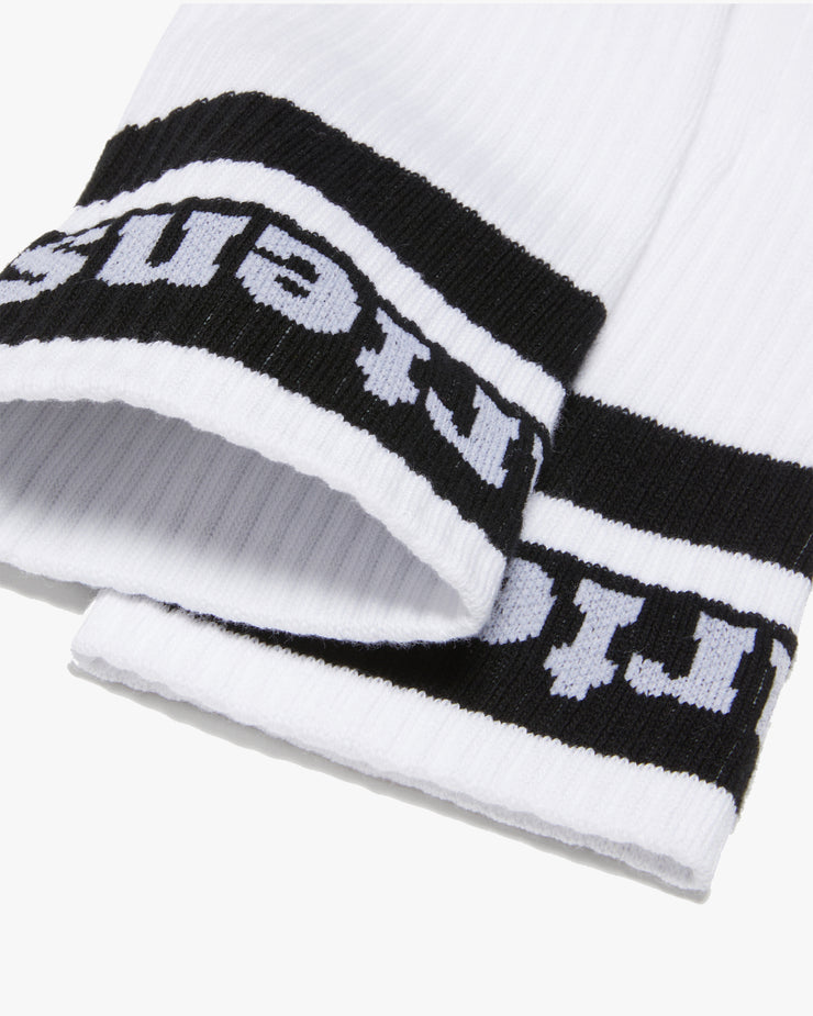 Dr Martens Athletic Logo Organic Cotton Blend Socks - White / Black | Dr Martens Socks | JEANSTORE