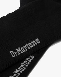 Dr Martens Double Doc Organic Cotton Blend Socks - Black | Dr Martens Socks | JEANSTORE