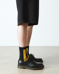 Dr Martens Double Doc Organic Cotton Blend Socks - Black / Yellow | Dr Martens Socks | JEANSTORE