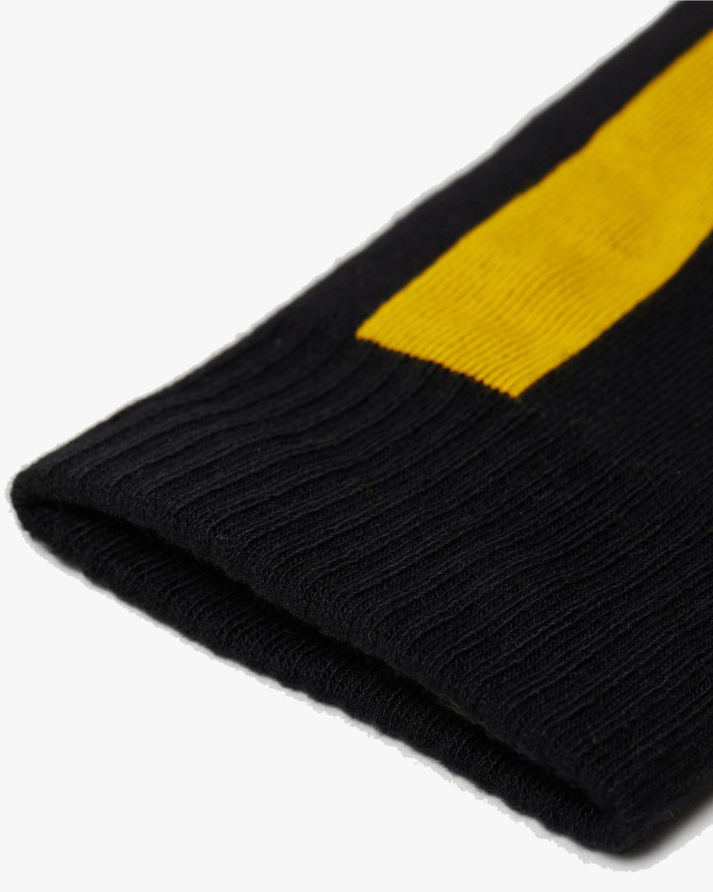 Dr Martens Double Doc Organic Cotton Blend Socks - Black / Yellow | Dr Martens Socks | JEANSTORE