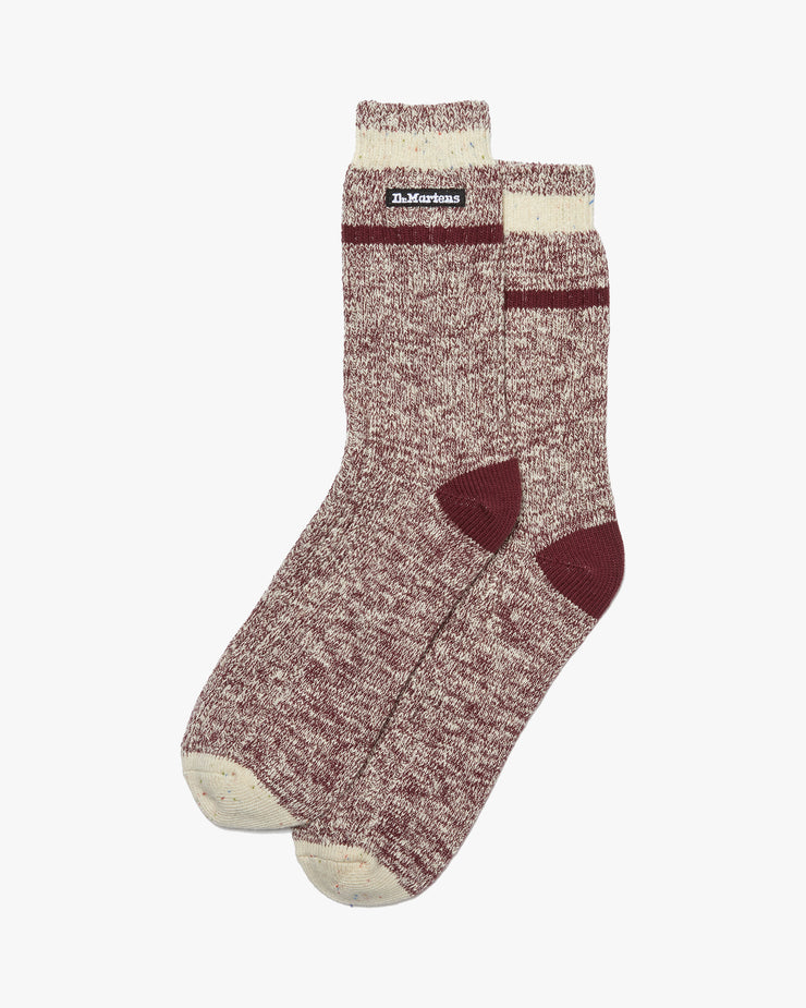 Dr Martens Organic Cotton Marl Socks - Oxblood | Dr Martens Socks | JEANSTORE