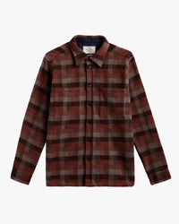 Portuguese Flannel Agripa Wool Overshirt - Brown