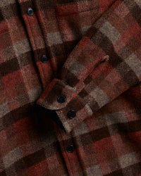 Portuguese Flannel Agripa Wool Overshirt - Brown