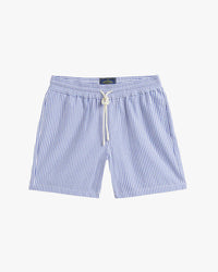 Portuguese Flannel Atlantico Stripe Shorts - Blue