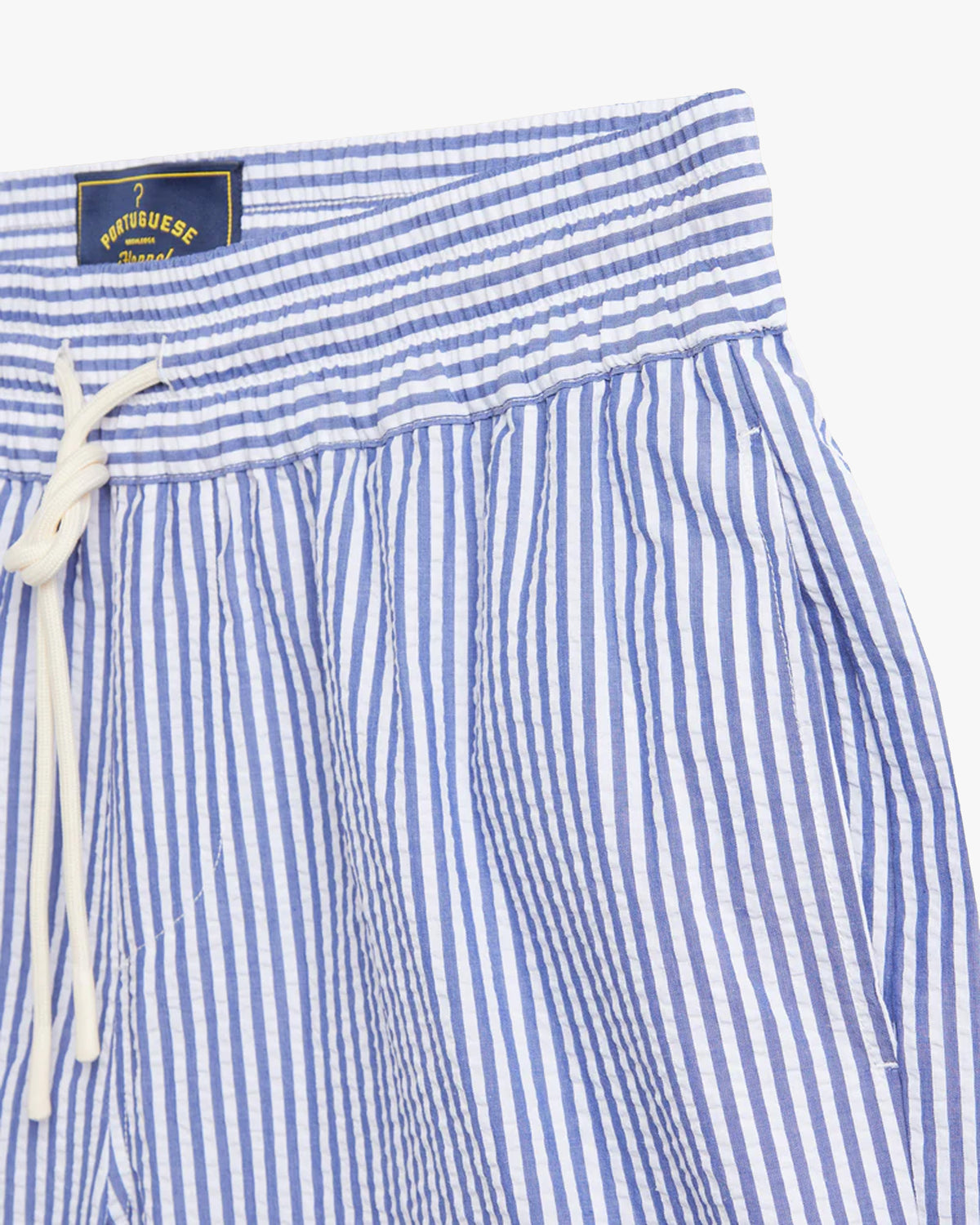 Portuguese Flannel Atlantico Stripe Shorts - Blue