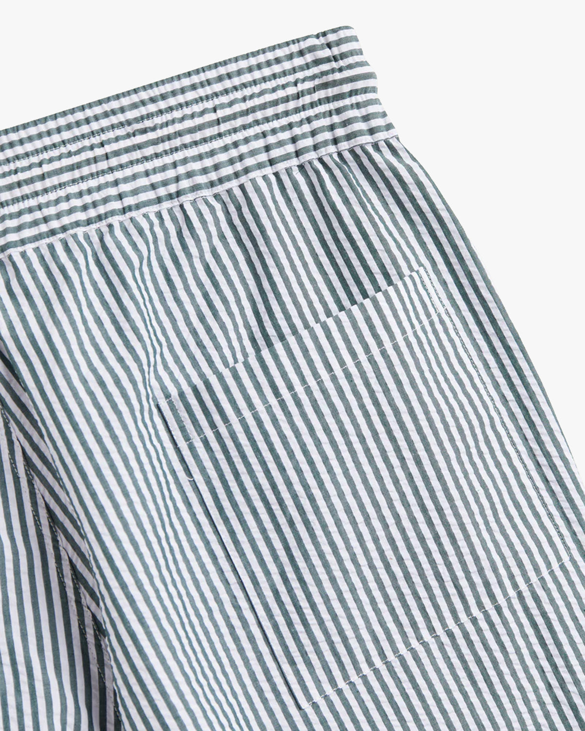 Portuguese Flannel Atlantico Stripe Shorts - Green