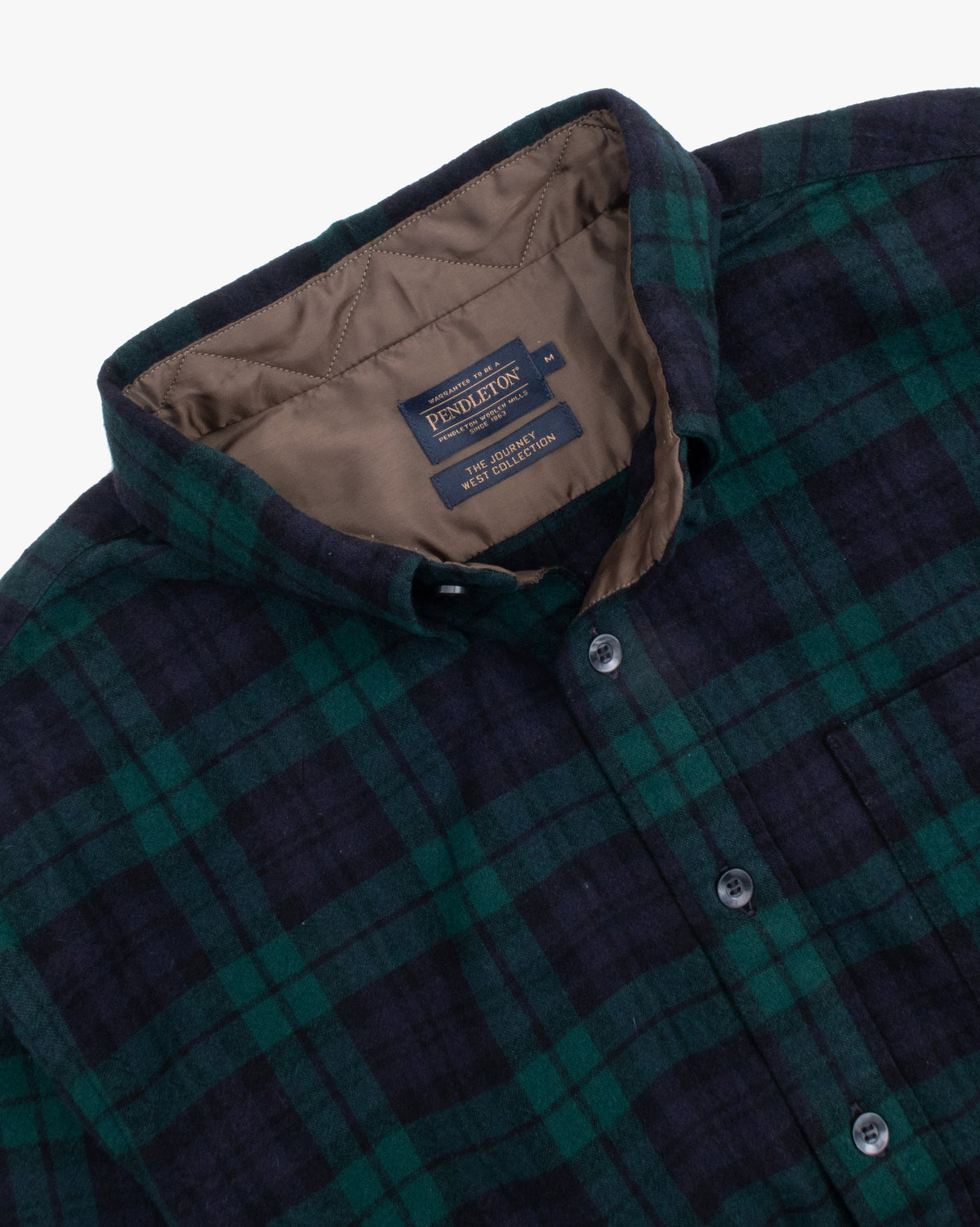 Pendleton Lined Collar BD Shirt - Black Watch Tartan
