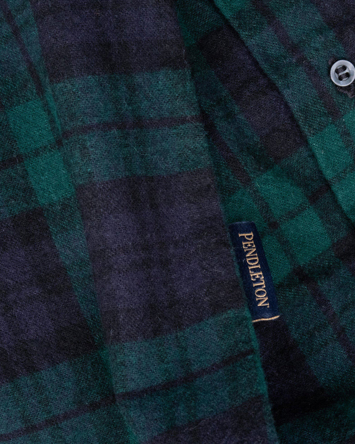 Pendleton Lined Collar BD Shirt - Black Watch Tartan