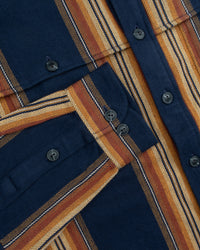 Pendleton Weston Flannel Shirt - Navy Multi Stripe
