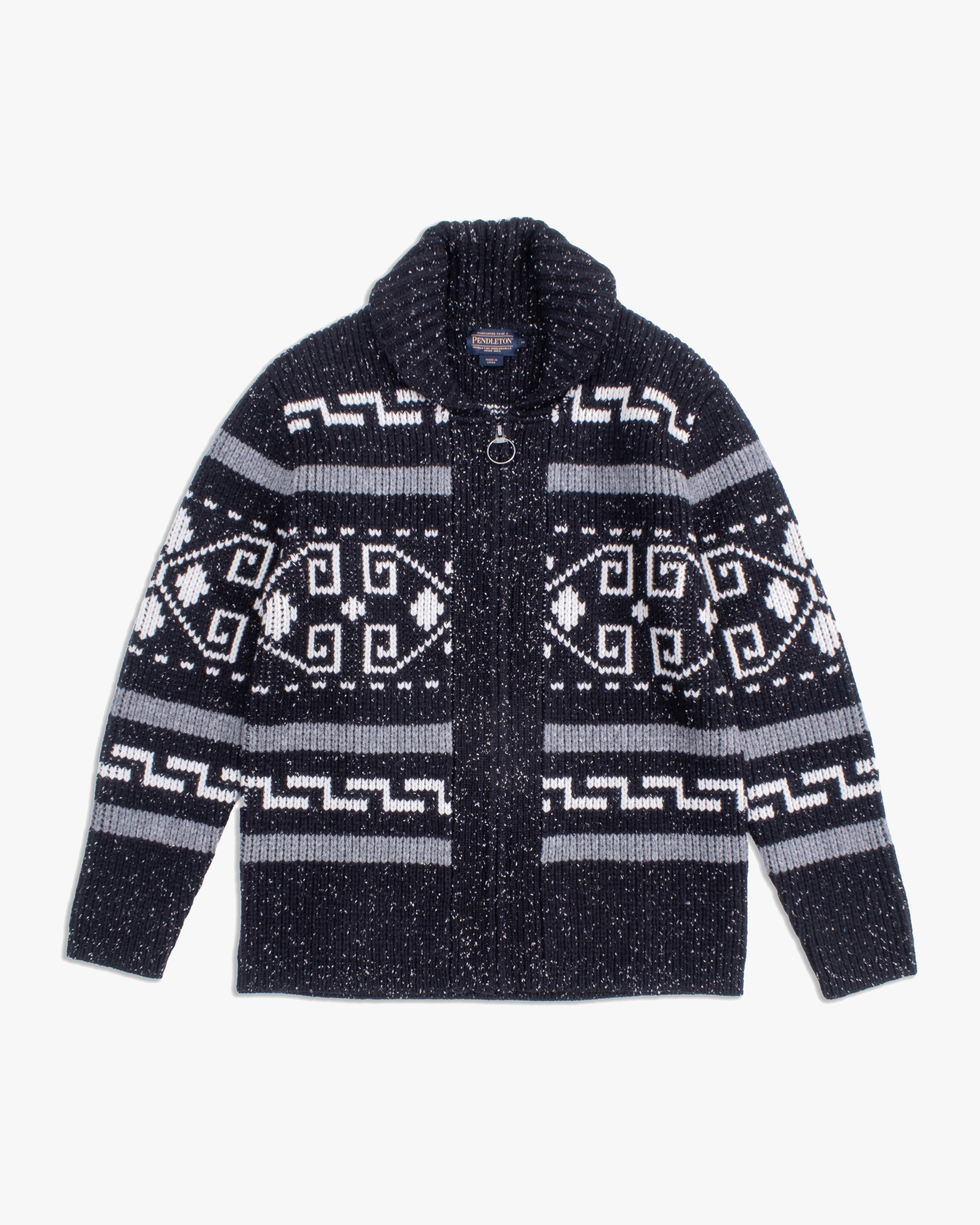 Pendleton Original Westerley Lambswool Sweater - Black Donegal – JEANSTORE