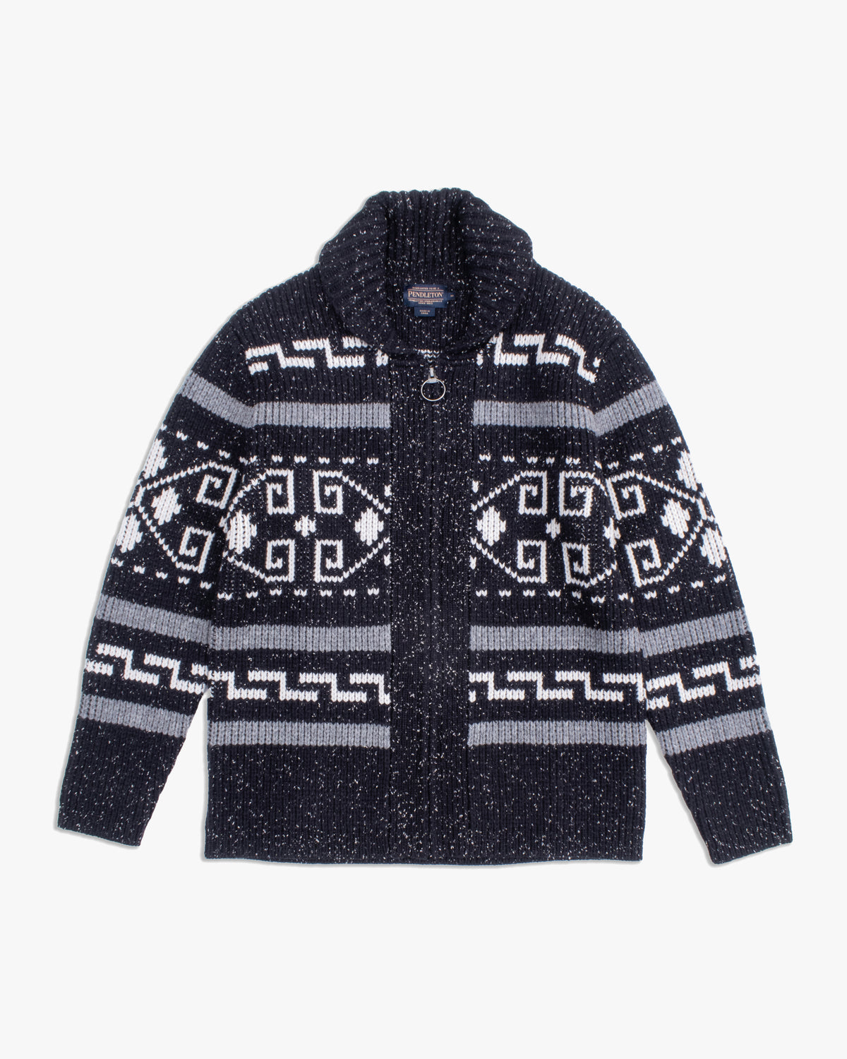 Pendleton Original Westerley Lambswool Sweater - Black Donegal | Pendleton Sweaters & Knitwear | JEANSTORE
