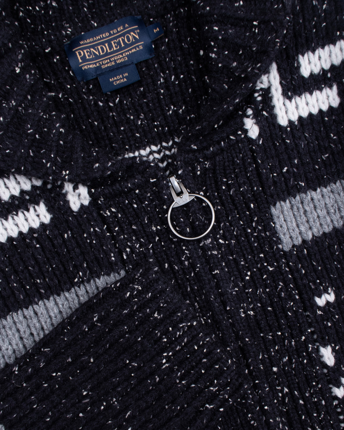 Pendleton Original Westerley Lambswool Sweater - Black Donegal | Pendleton Sweaters & Knitwear | JEANSTORE