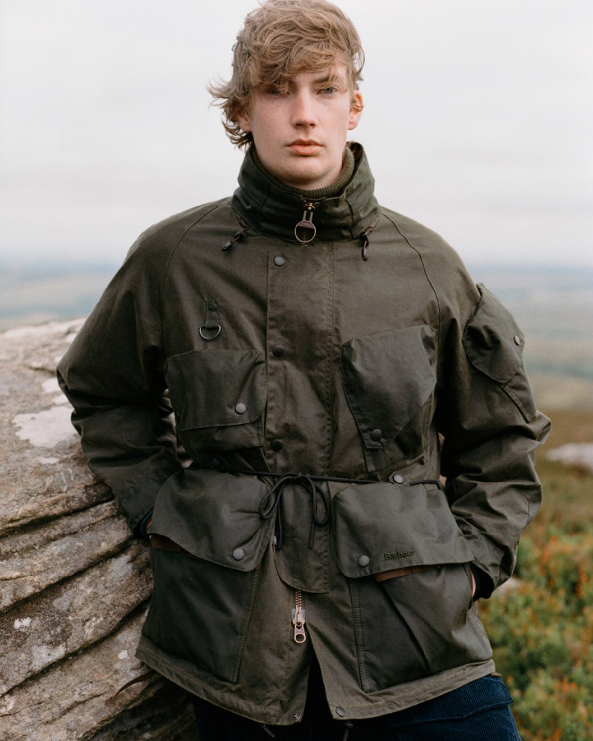 Barbour x Norbit Ripstop Waxed Jacket - Archive Olive