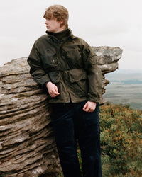 Barbour x Norbit Ripstop Waxed Jacket - Archive Olive