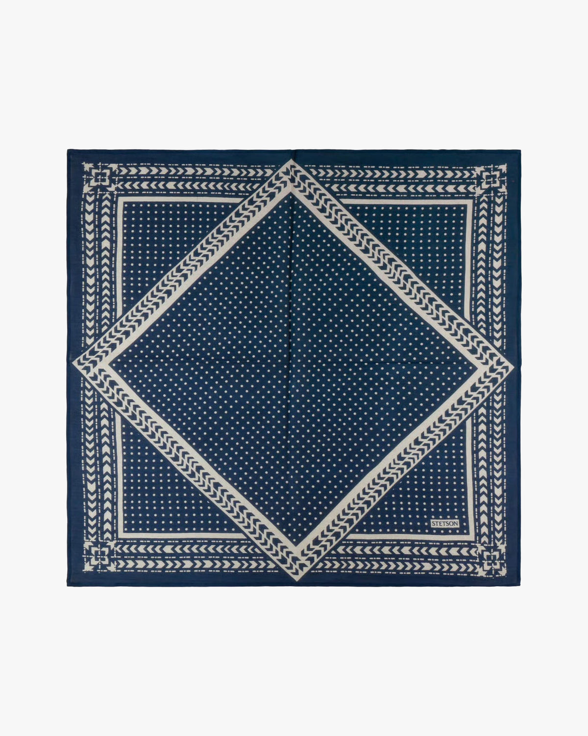 Stetson Abstract Geometric Bandana - Navy