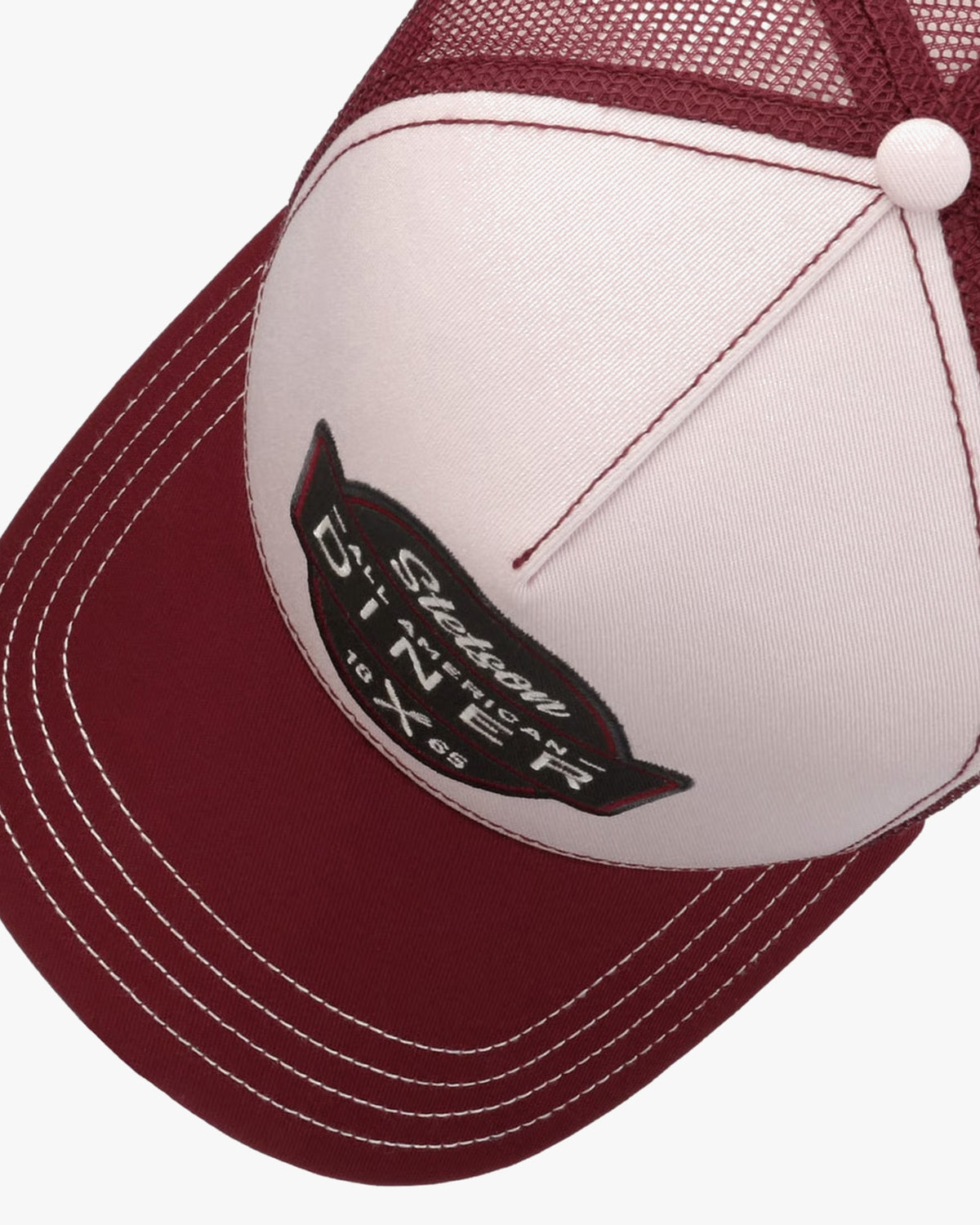Stetson All American Diner Trucker Cap - Red / Rose