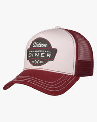 Stetson All American Diner Trucker Cap - Red / Rose
