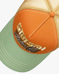 Stetson Honolulu Trucker Cap - Orange / Green