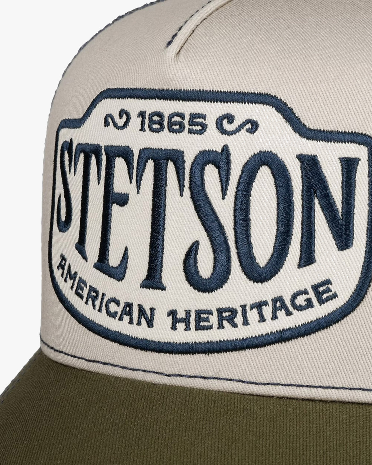 Stetson Western Patch Trucker Cap - Olive / Off White | Stetson Hats | JEANSTORE