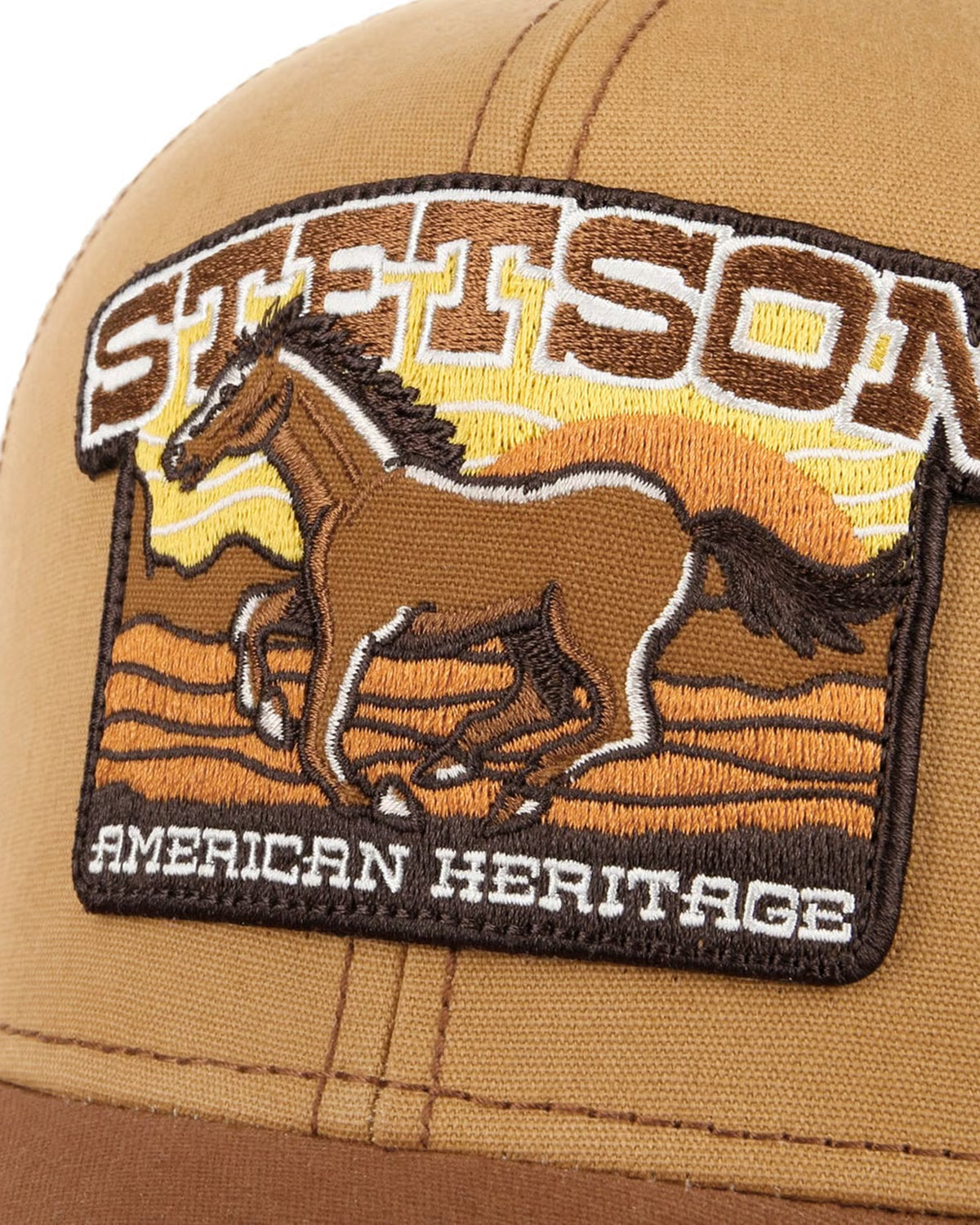 Stetson Mustang Baseball Cap - Brown / Beige