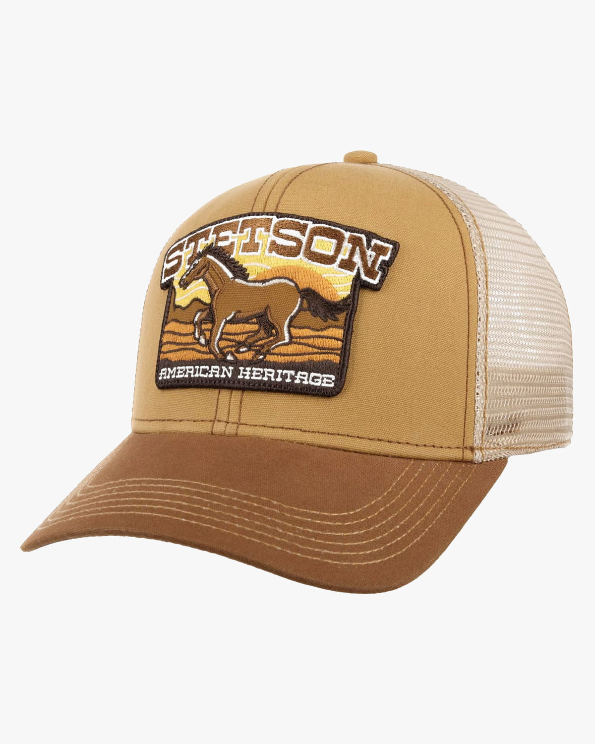 Stetson Mustang Baseball Cap - Brown / Beige