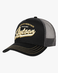 Stetson American Heritage Classic Trucker Cap - Black | Stetson Hats | JEANSTORE