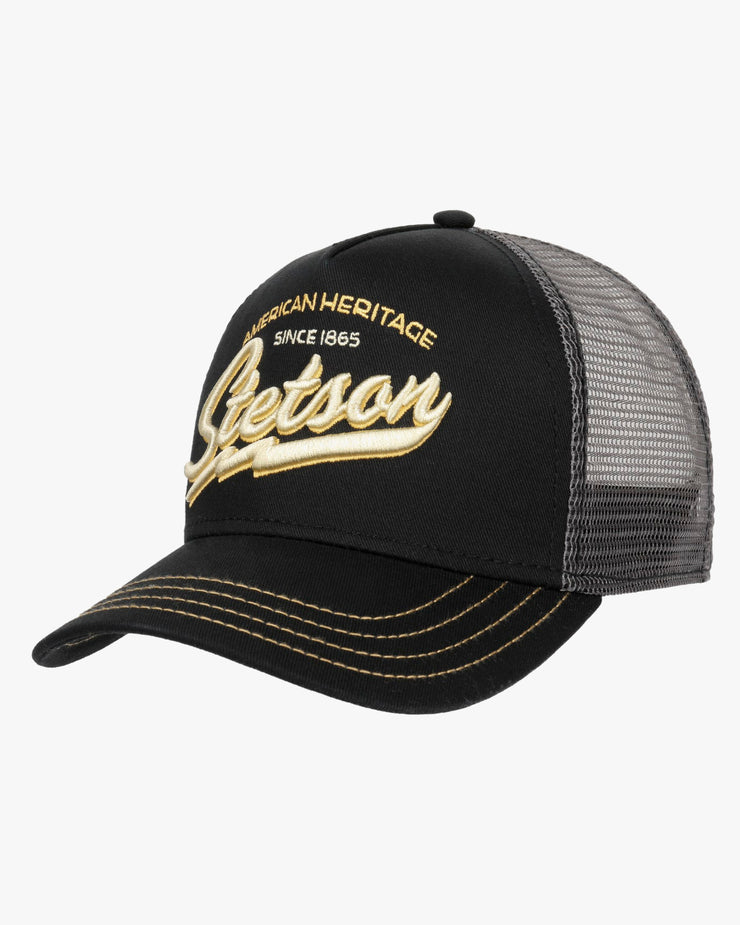 Stetson American Heritage Classic Trucker Cap - Black