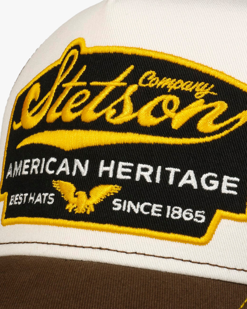 Stetson American Heritage Trucker Cap - Brown / White | Stetson Hats | JEANSTORE