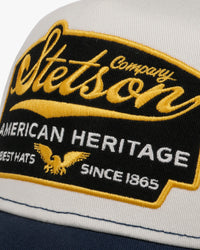 Stetson American Heritage Trucker Cap - Blue / White | Stetson Hats | JEANSTORE