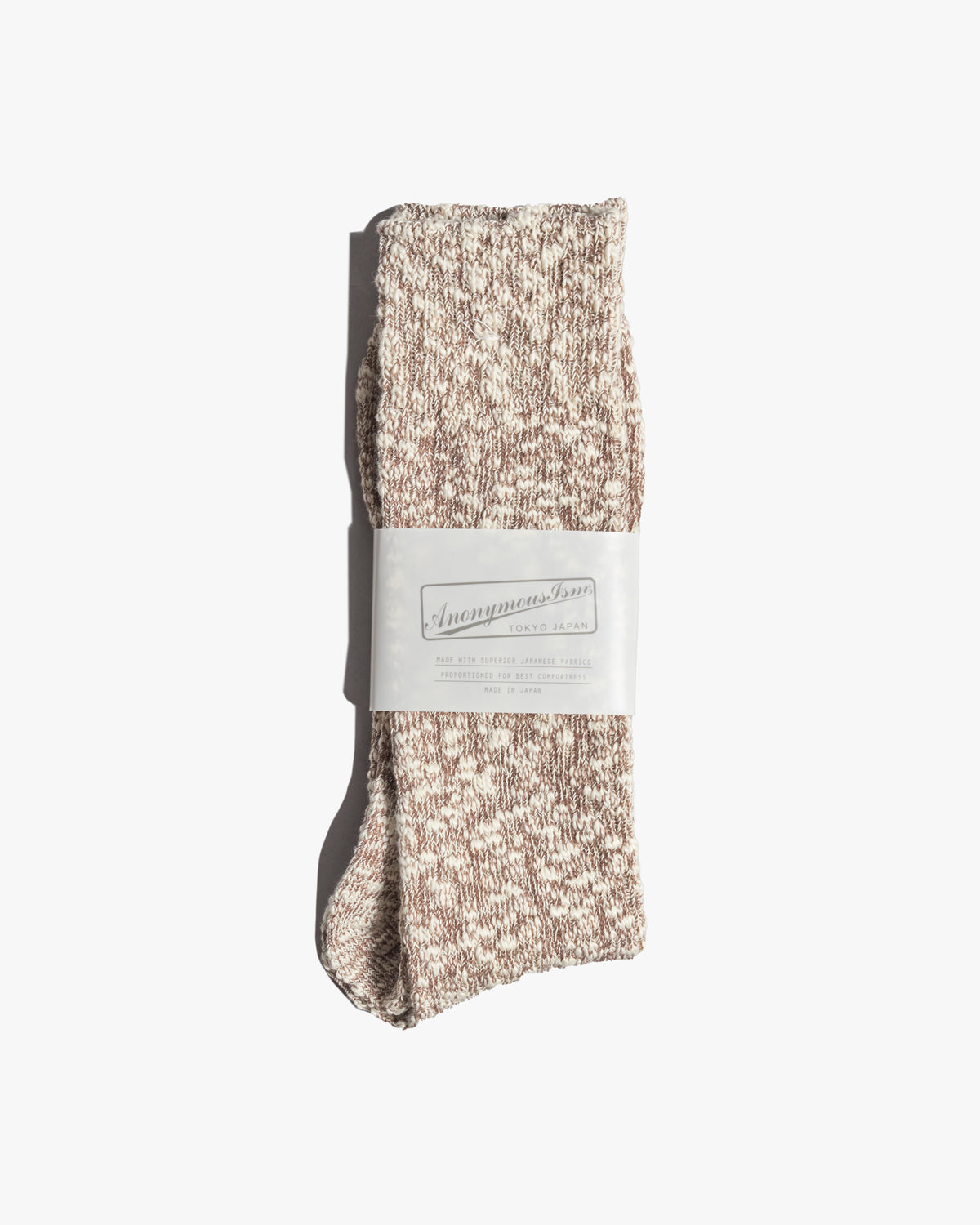 Anonymous Ism Lightweight Slub Crew Socks - Khaki
