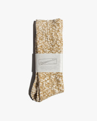 Anonymous Ism Lightweight Slub Crew Socks - Beige