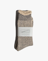 Anonymous Ism Hemp Thick Pile Crew Socks - Black