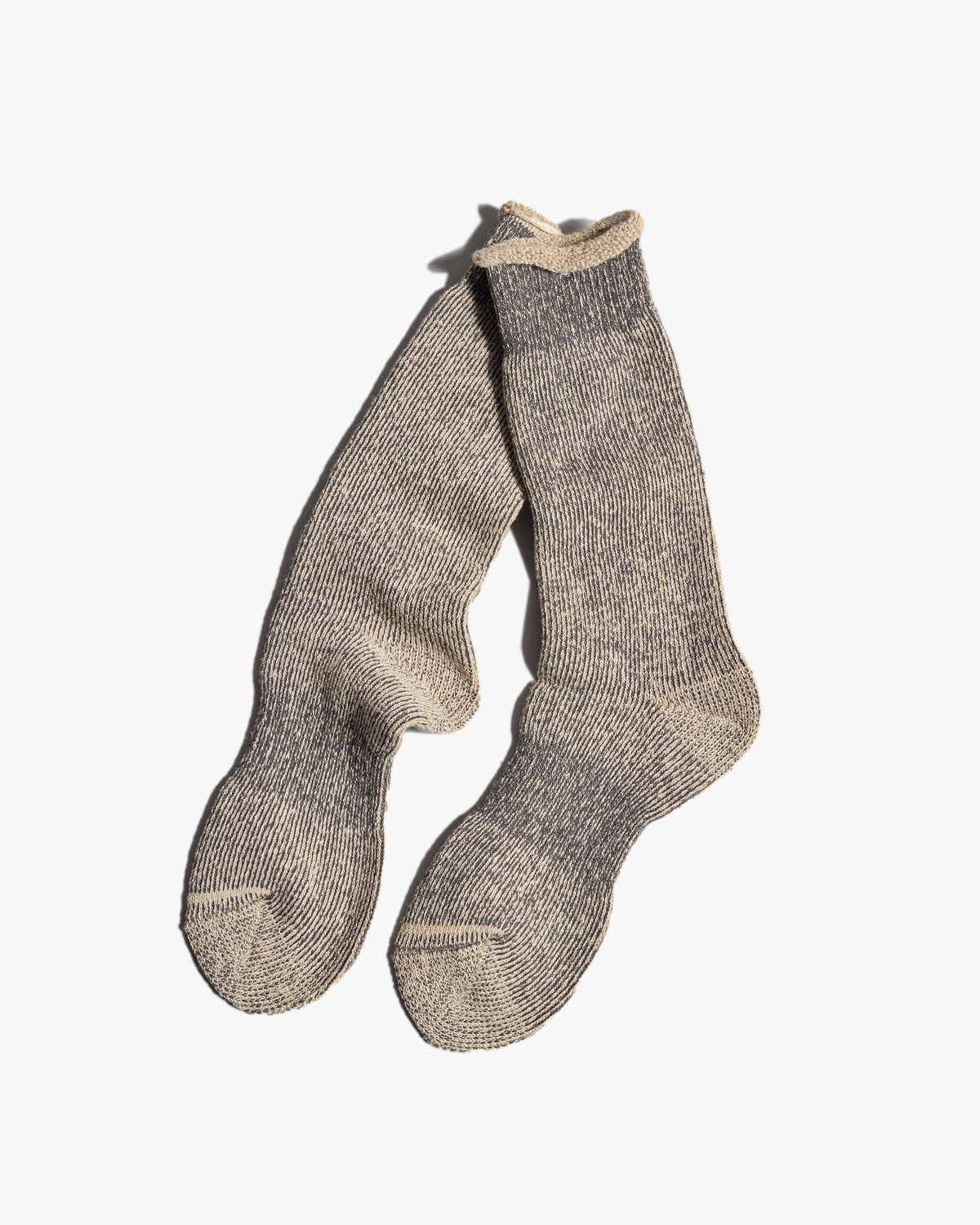 Anonymous Ism Hemp Thick Pile Crew Socks - Black
