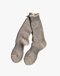 Anonymous Ism Hemp Thick Pile Crew Socks - Black